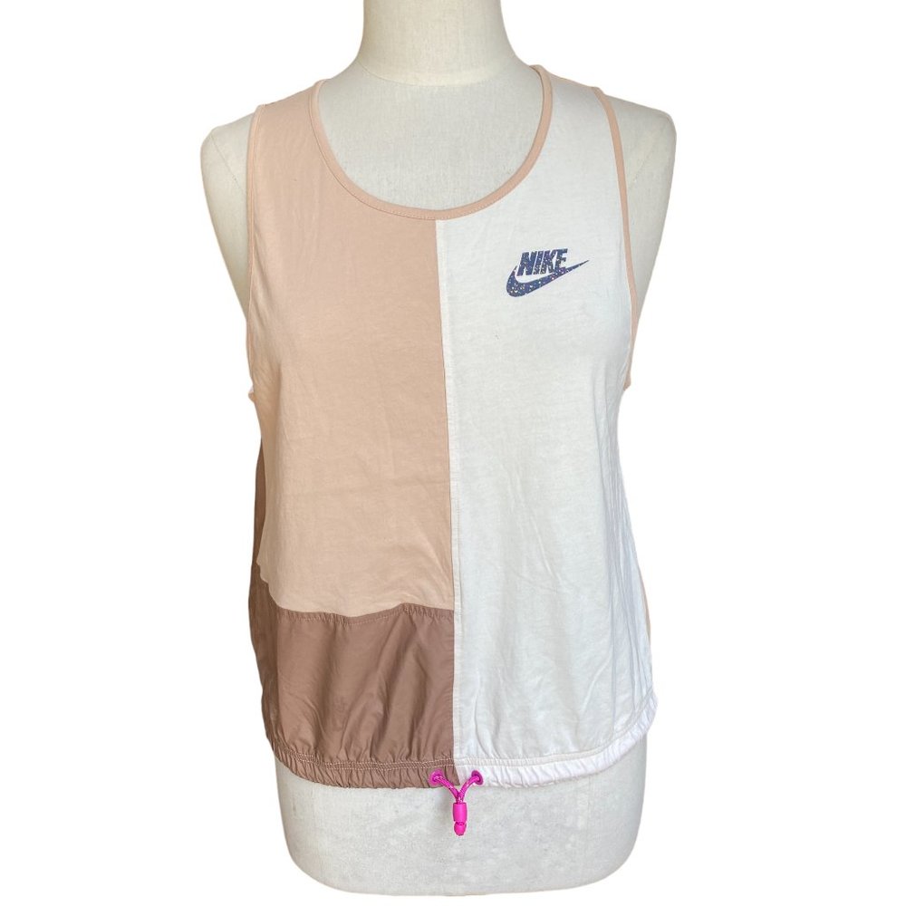 Nike Icon Clash Colorblock Tank Top Toggle Hem Workout Sportswear Activewear-S